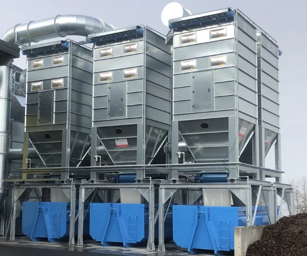 instalación aspiración de polvo industrial